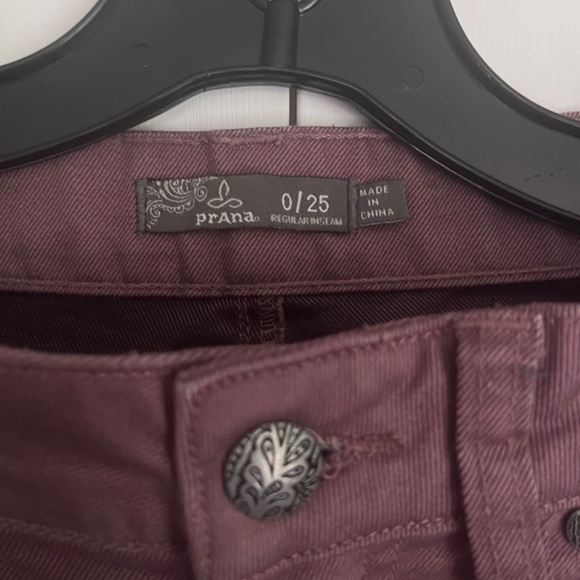 Prana size 25 organic cotton skinny jeans - purple - Picture 2 of 4